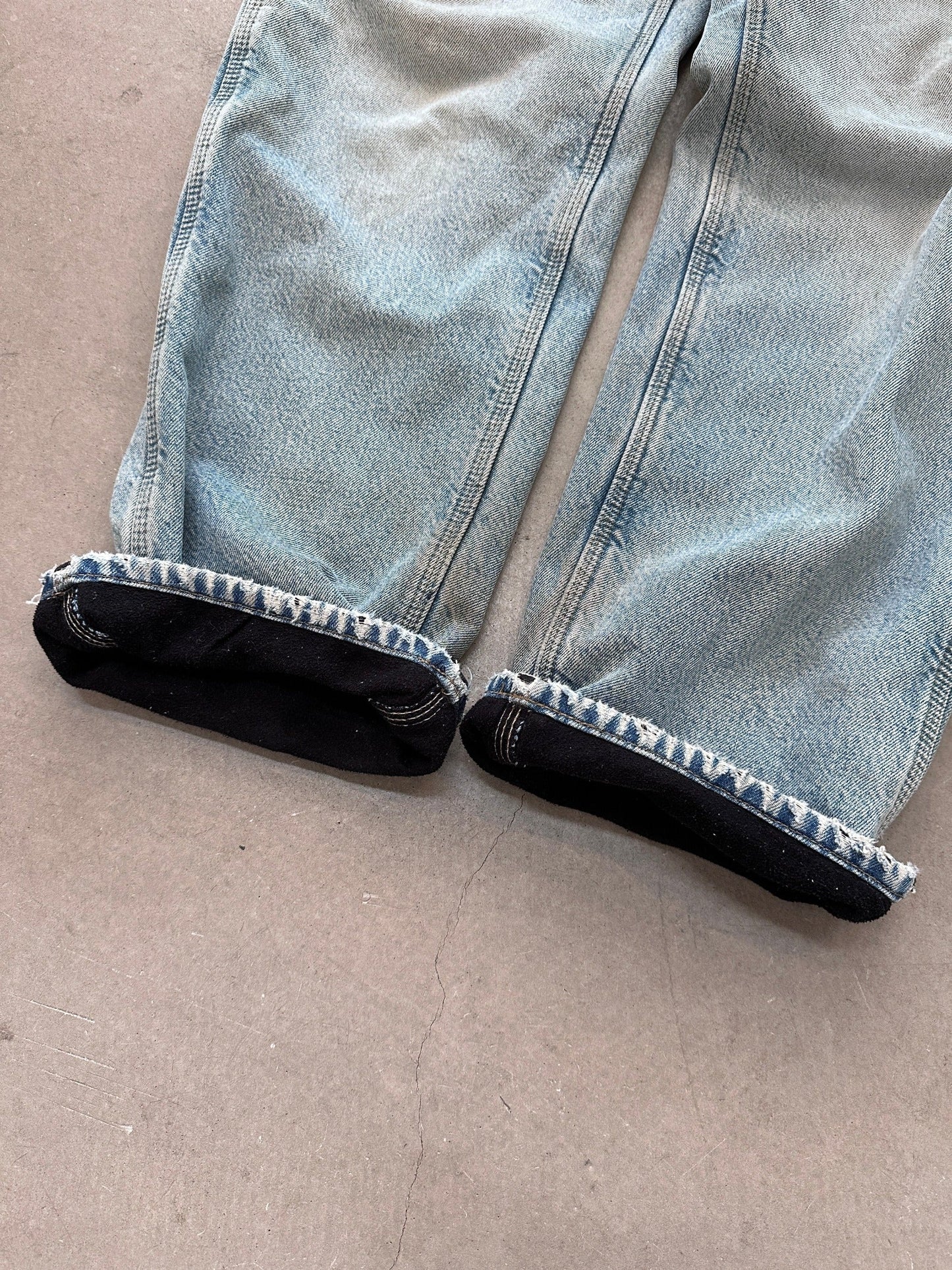 1990's Carhartt Lined Carpenter Jeans - 34 x 30 | 34", Red