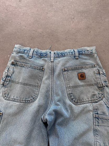 1990's Carhartt Lined Carpenter Jeans - 34 x 30 | 34", Red