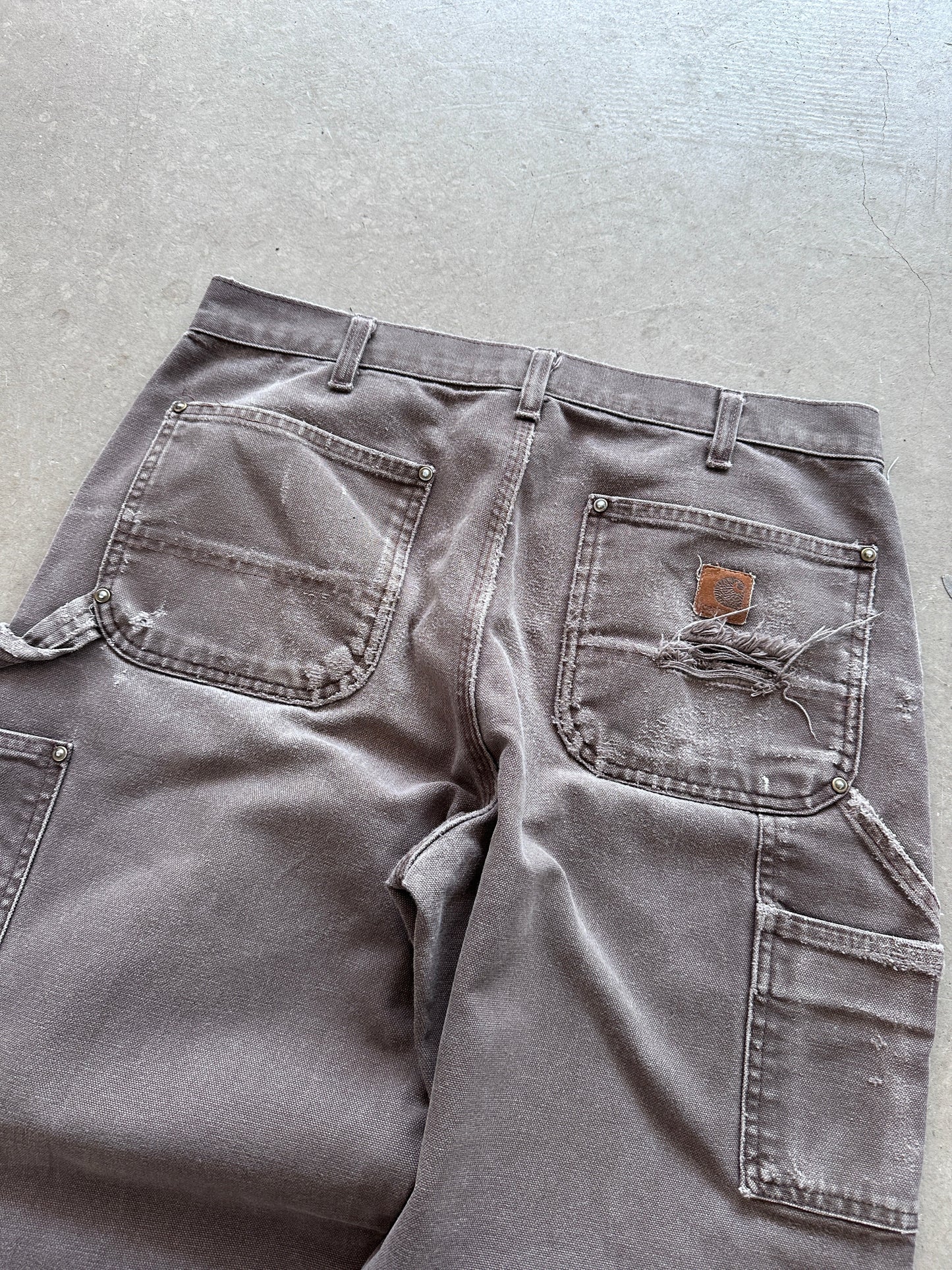 Carhartt Thrashed Double Knee Pants - 34 x 32 | W33, Red