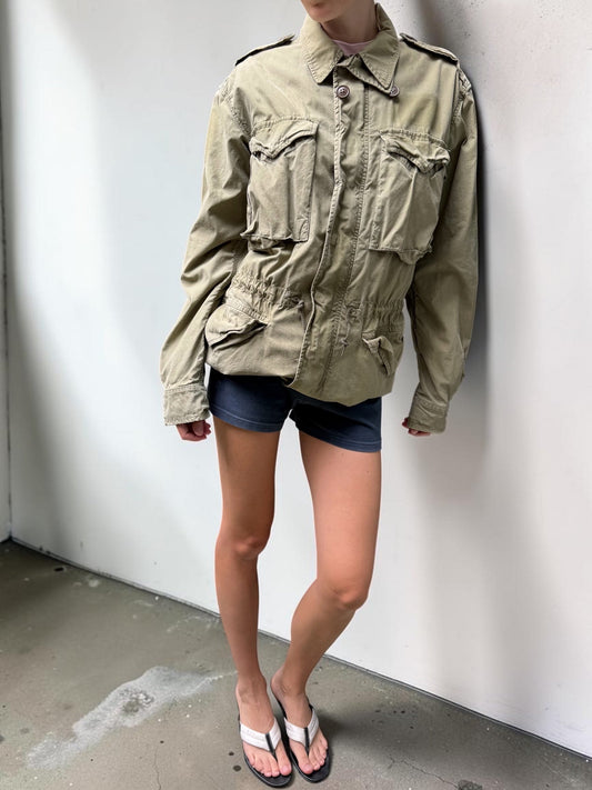 Vintage Ralph Lauren Military Combat Jacket | Khaki, Khaki