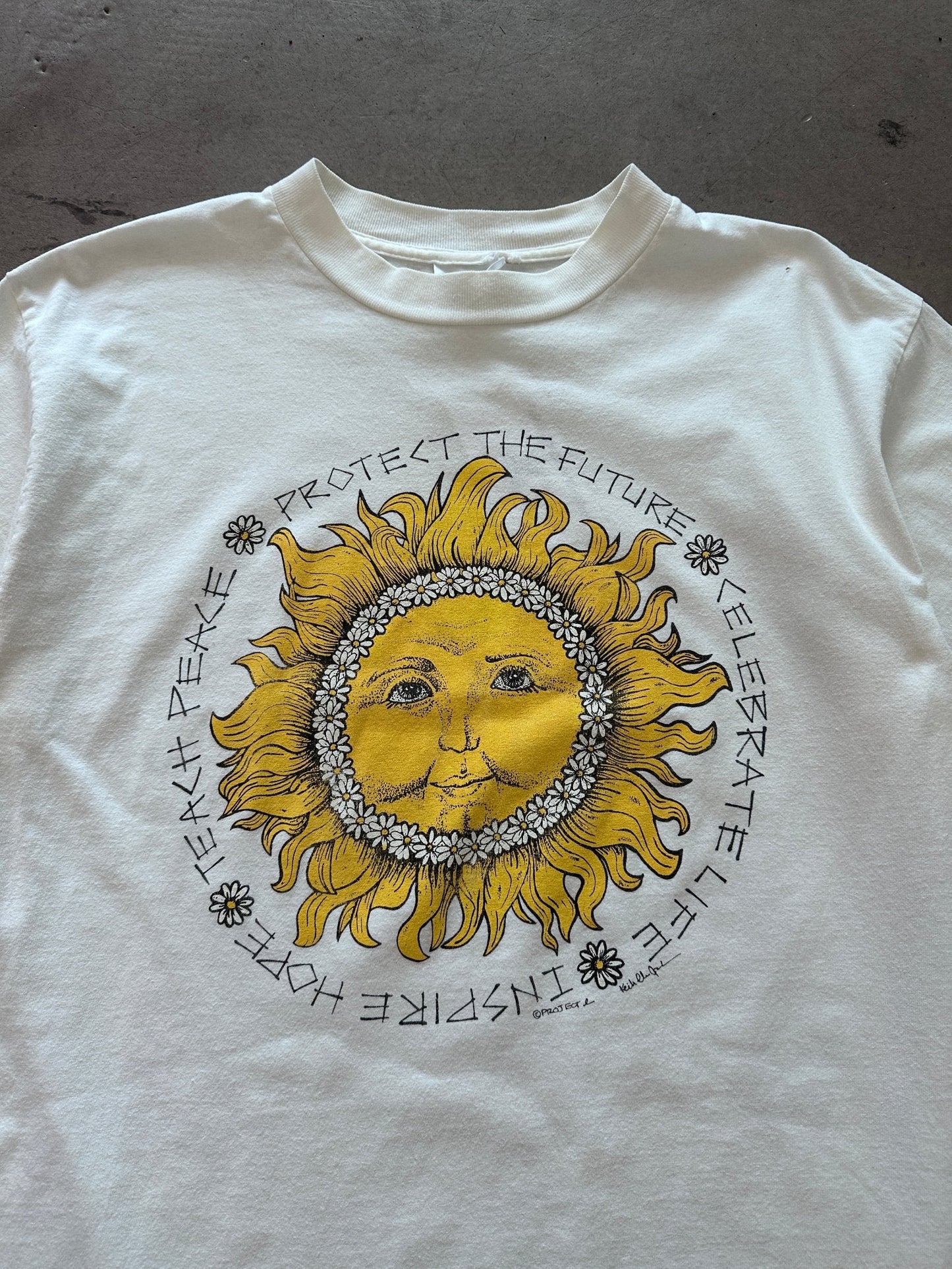 1990's Project E Protect the Future T-Shirt - L | Default Title, Red