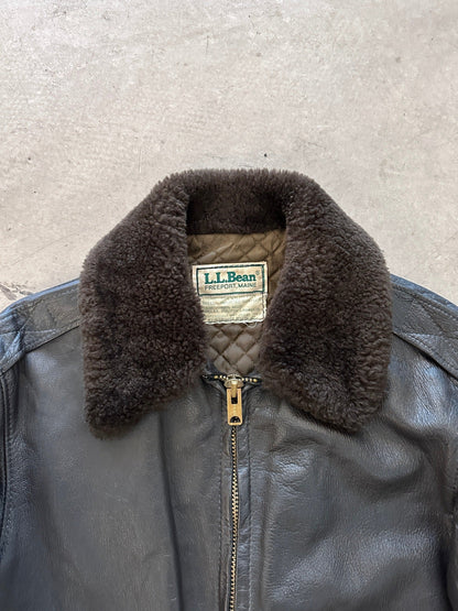1980’s LL Bean Leather Flight Jacket - L | Large, Red