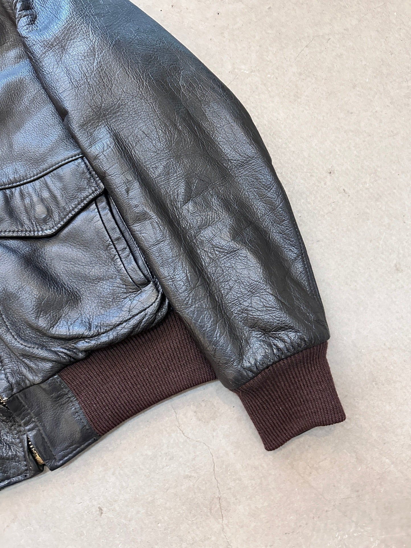 1980’s LL Bean Leather Flight Jacket - L | Large, Red