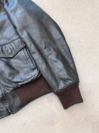 1980’s LL Bean Leather Flight Jacket - L | Large, Red