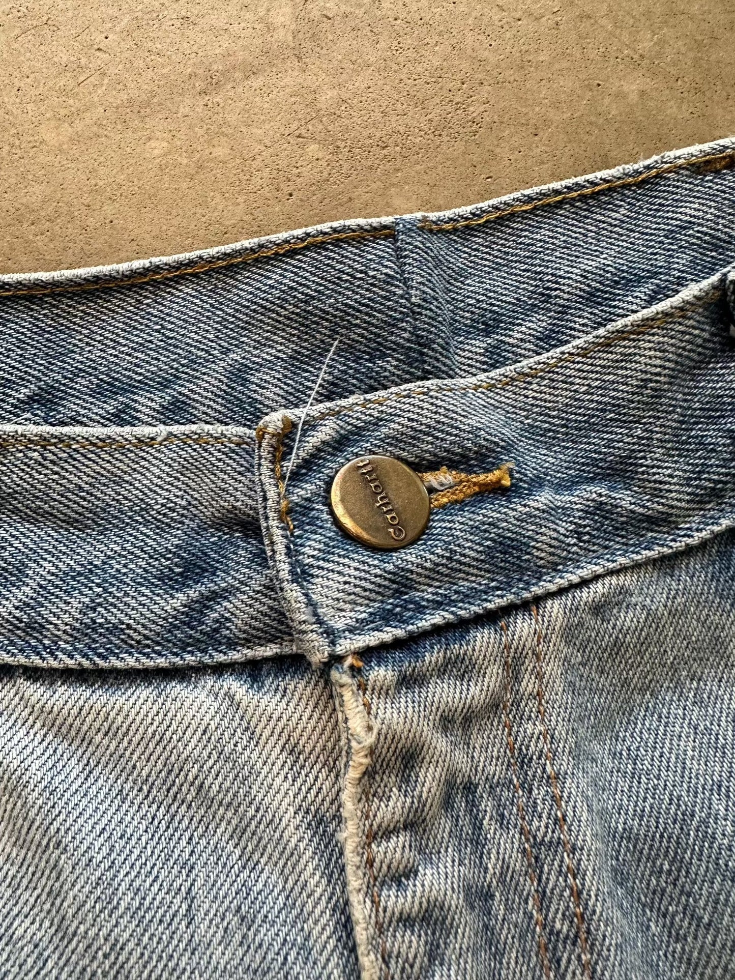1990's Levi's x Carhartt Frankenstein Orange Tab Jeans - 32 x 30 | W32, Multicoloured
