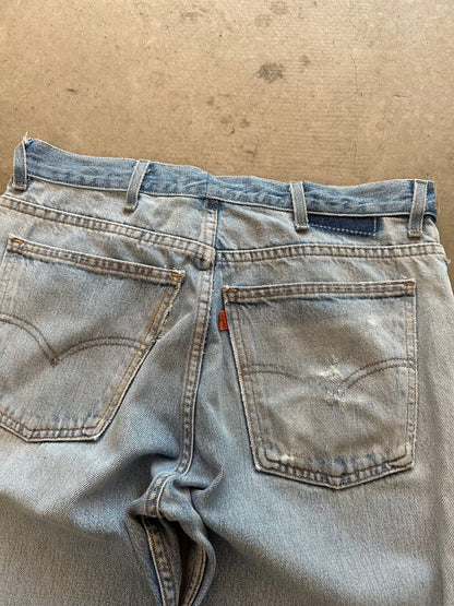 1990's Levi's x Carhartt Frankenstein Orange Tab Jeans - 32 x 30 | W32, Multicoloured