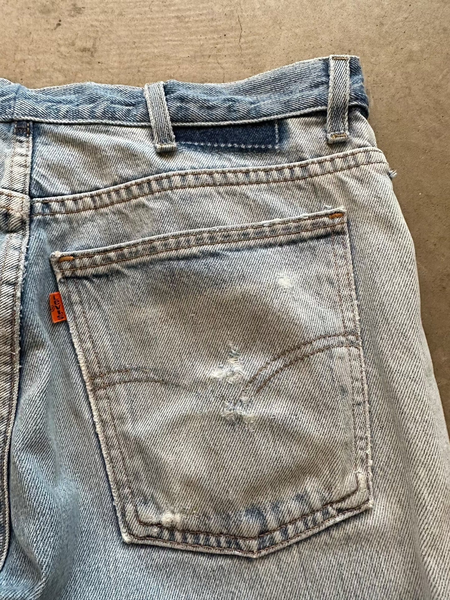 1990's Levi's x Carhartt Frankenstein Orange Tab Jeans - 32 x 30 | W32, Multicoloured