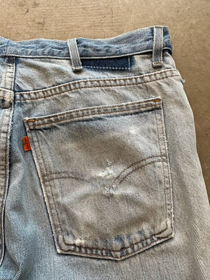 1990's Levi's x Carhartt Frankenstein Orange Tab Jeans - 32 x 30 | W32, Multicoloured