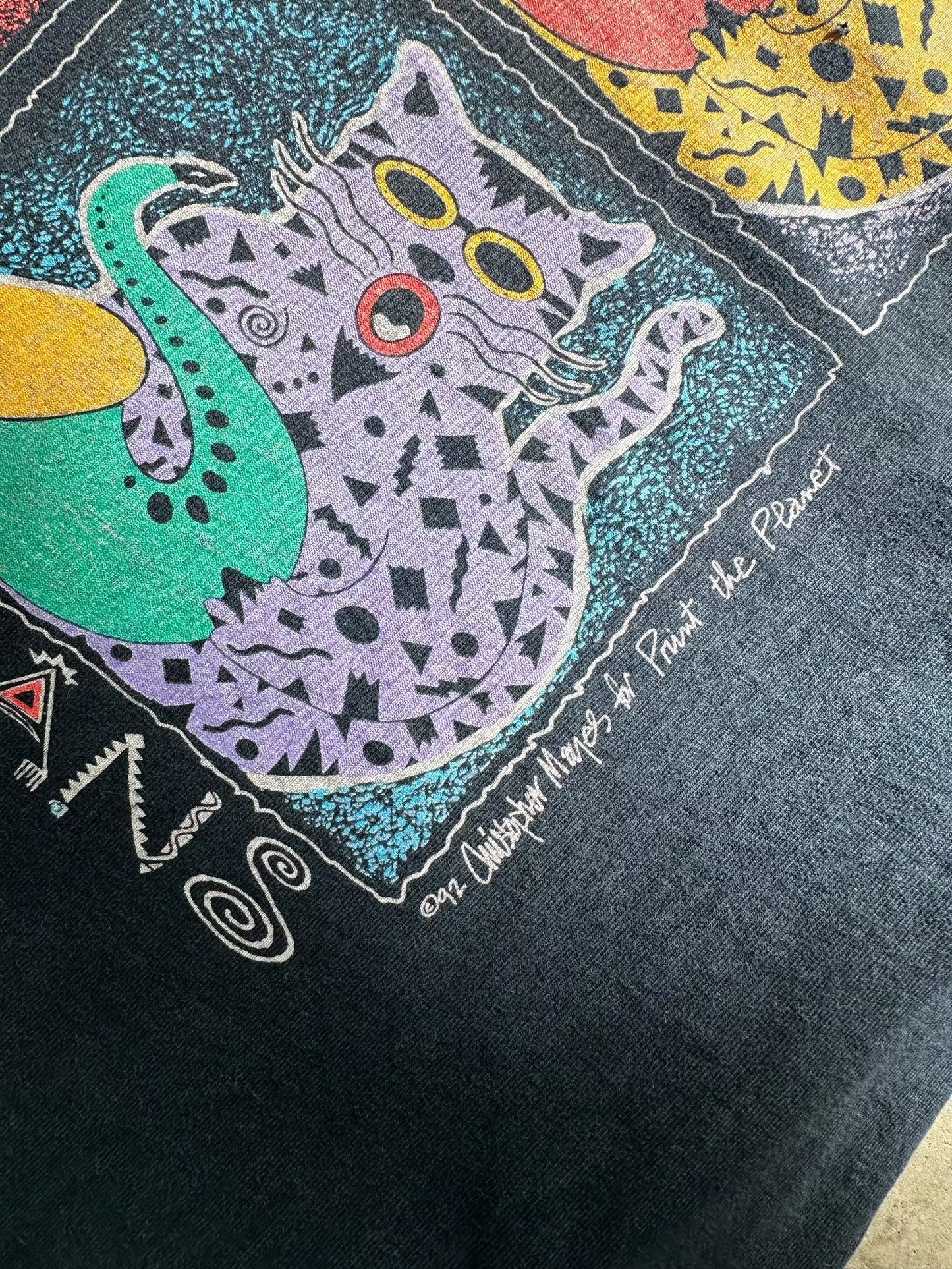 1992 Jazz Cats New Orleans T-Shirt - XL | X-Large, Red
