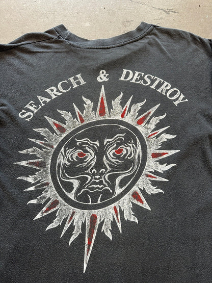 1991 Rollins Band Search and Destroy Tour T-Shirt - L | Large, Red
