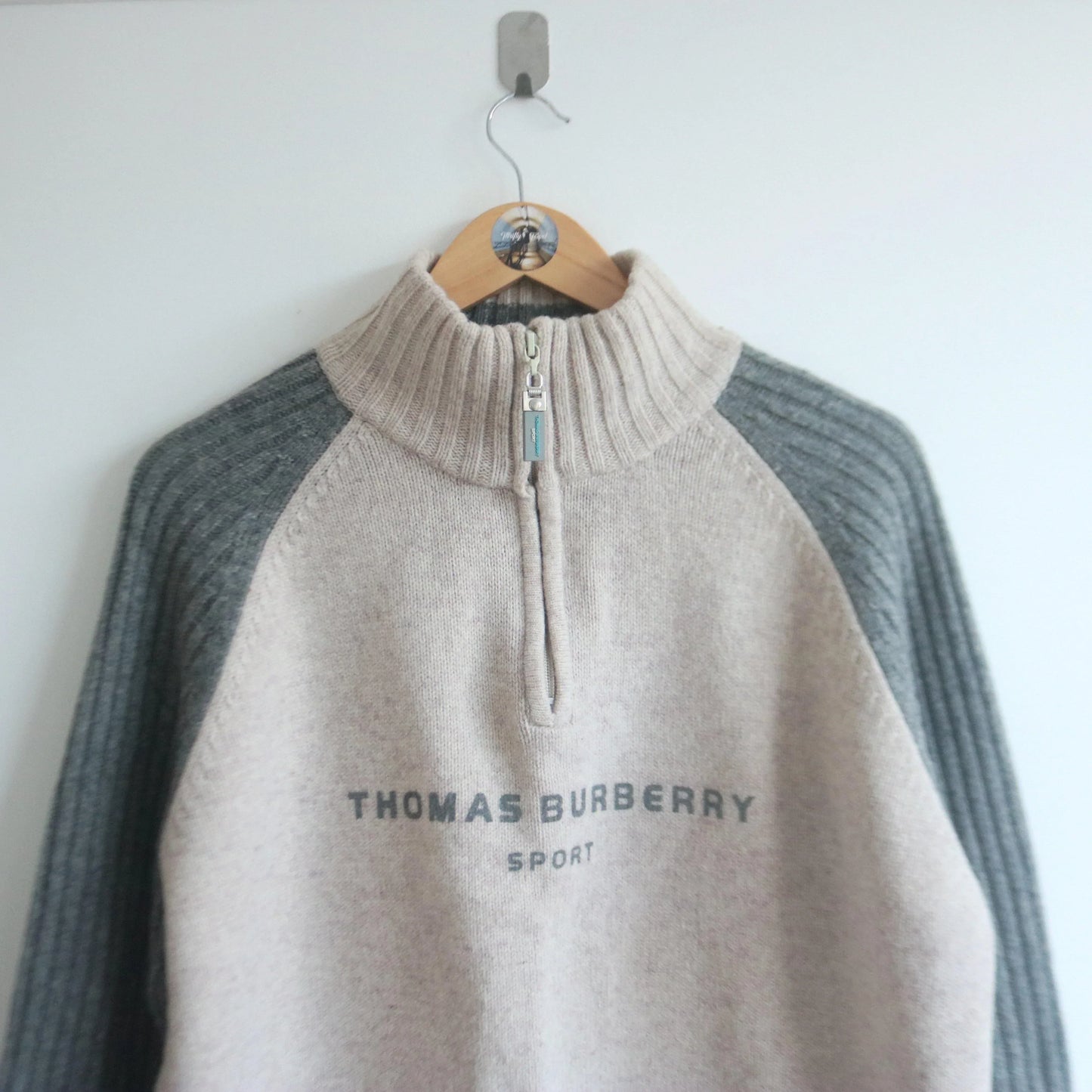 Vintage Thomas Burberry Quarter Zip (L)  (L)