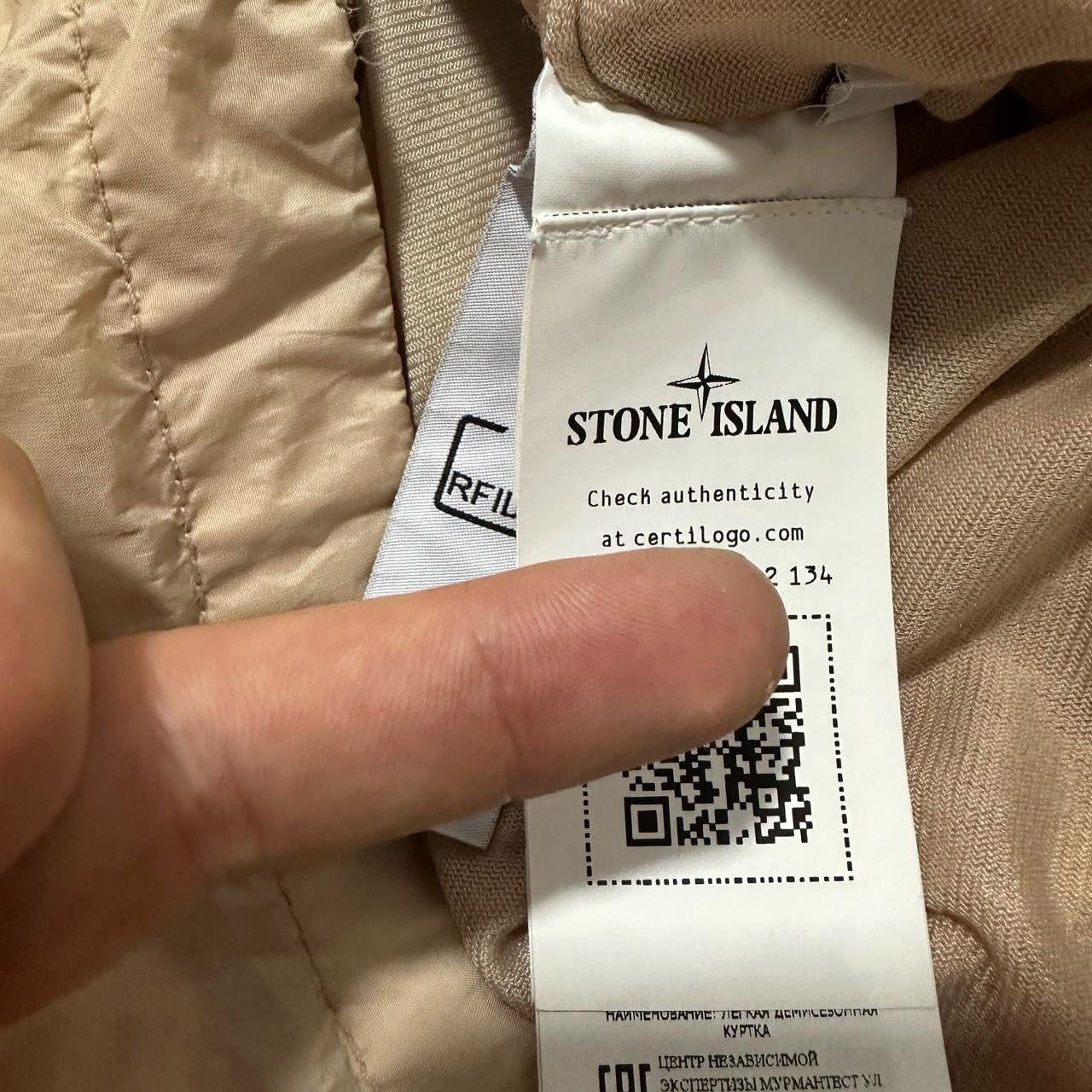 Stone Island Zip Up Nylon Overshirt