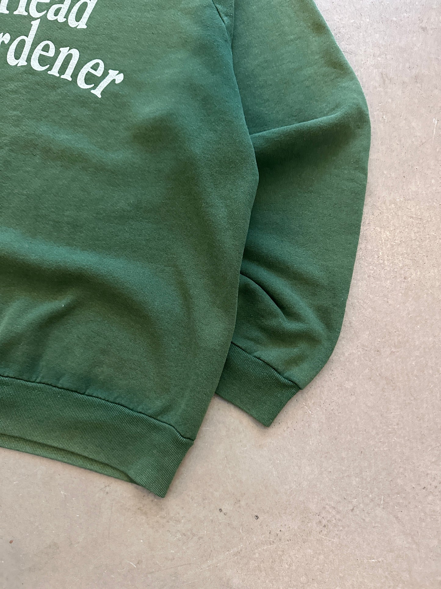 1990’s Head Gardener Faded Sweat - L | Green, Red