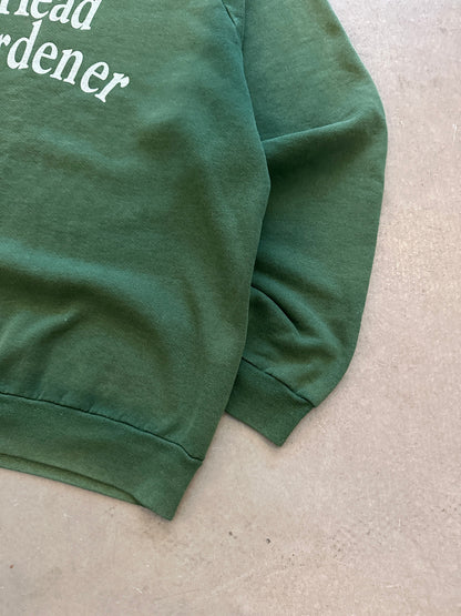 1990’s Head Gardener Faded Sweat - L | Green, Red