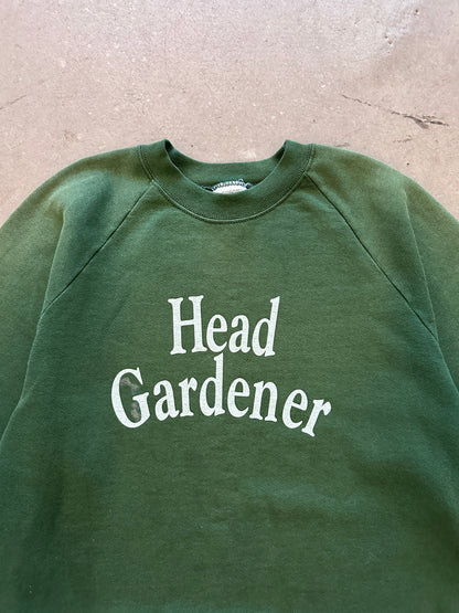 1990’s Head Gardener Faded Sweat - L | Green, Red