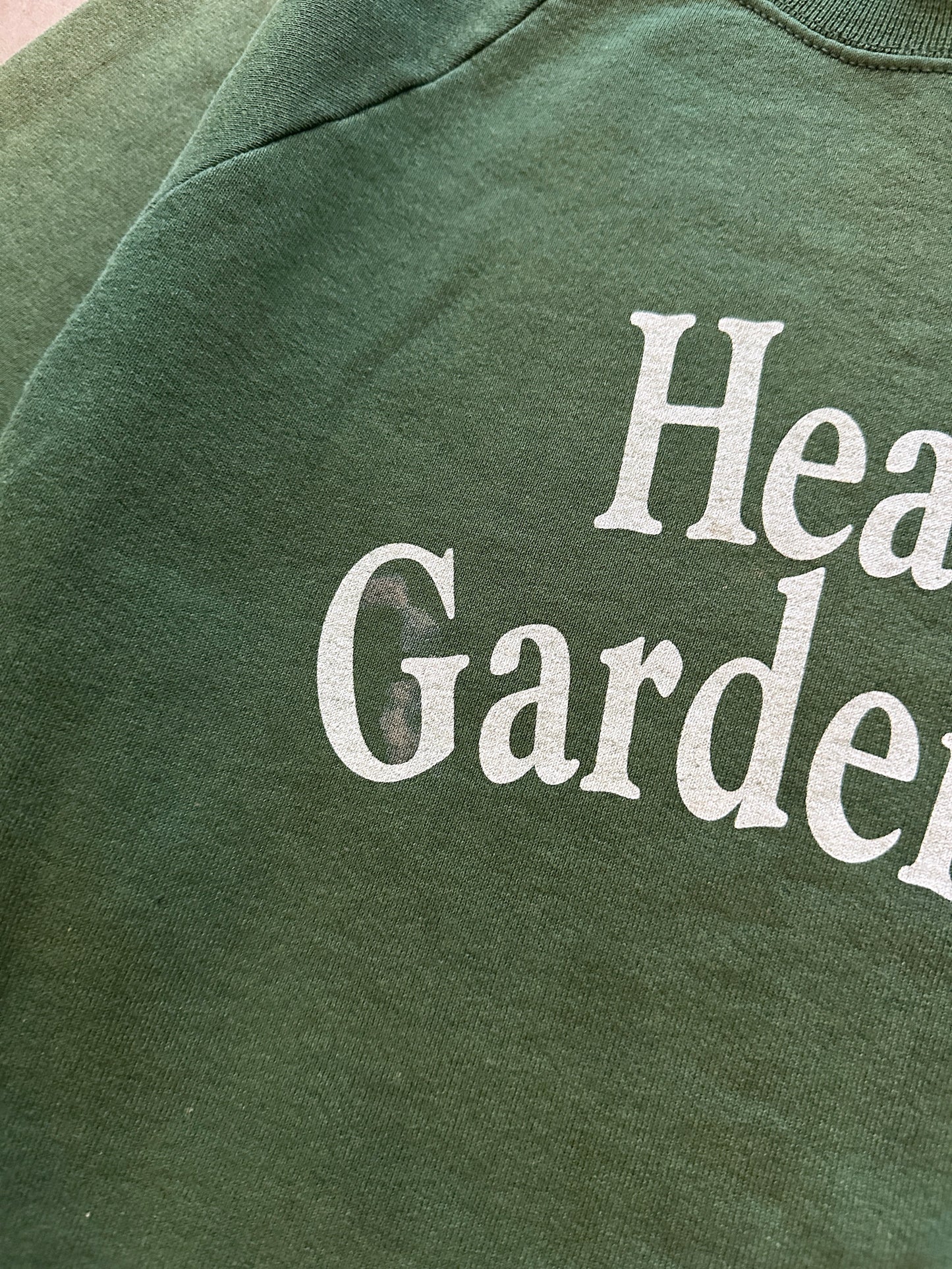 1990’s Head Gardener Faded Sweat - L | Green, Red