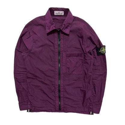 Stone Island Purple Side Pocket Overshirt