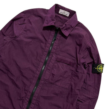 Stone Island Purple Side Pocket Overshirt