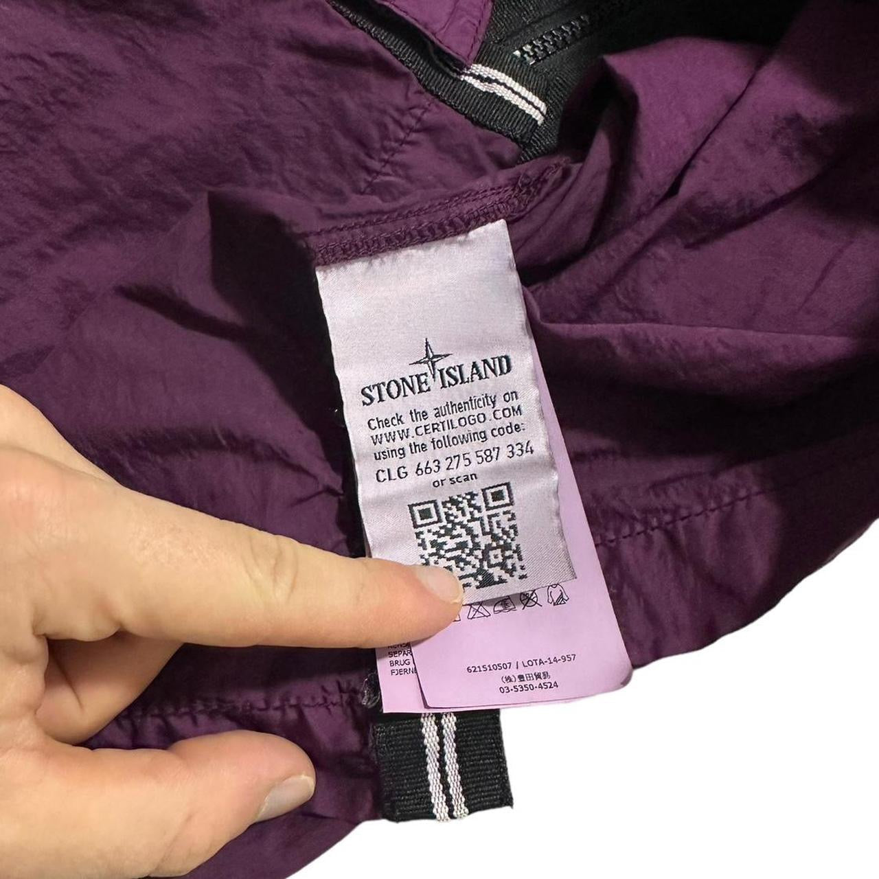 Stone Island Purple Side Pocket Overshirt