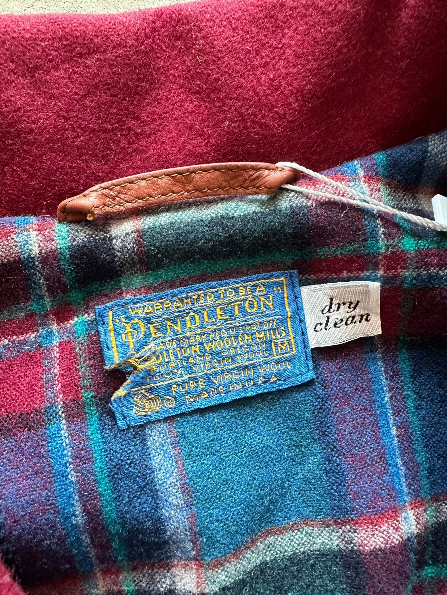 1980's Pendleton Woollen Jacket - M | Medium, Red