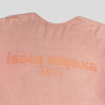Issey Miyake Men 1989 Ribbed Logo Knit - M | Pink