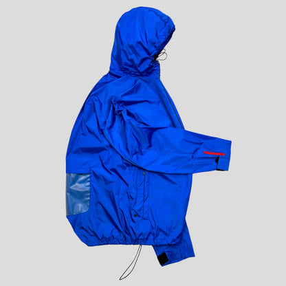Prada Sport SS99 Latex Pocket Electric Blue Jacket - L | Large, Multicoloured