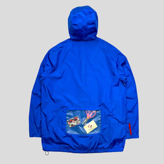 Prada Sport SS99 Latex Pocket Electric Blue Jacket - L