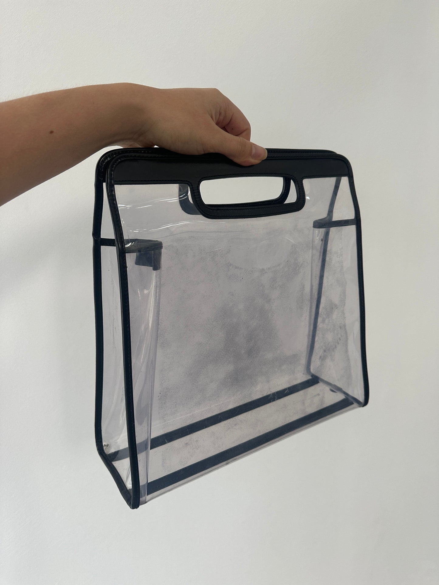 Gucci 1990s Tom Ford 2 in 1 Leather & Vinyl Hand Bag