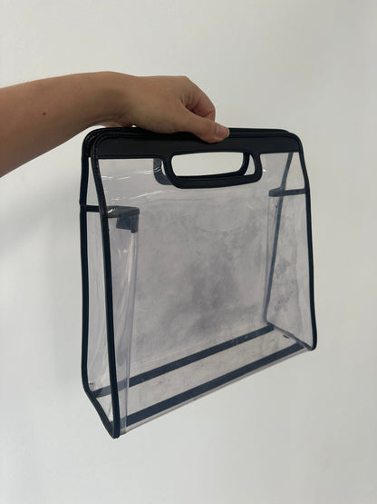 Gucci 1990s Tom Ford 2 in 1 Leather & Vinyl Hand Bag