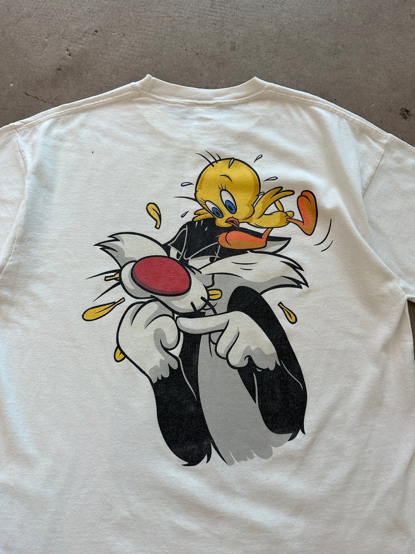 1994 Sylvester and Tweety Bird Warner Bros T-Shirt - L | Default Title, Red