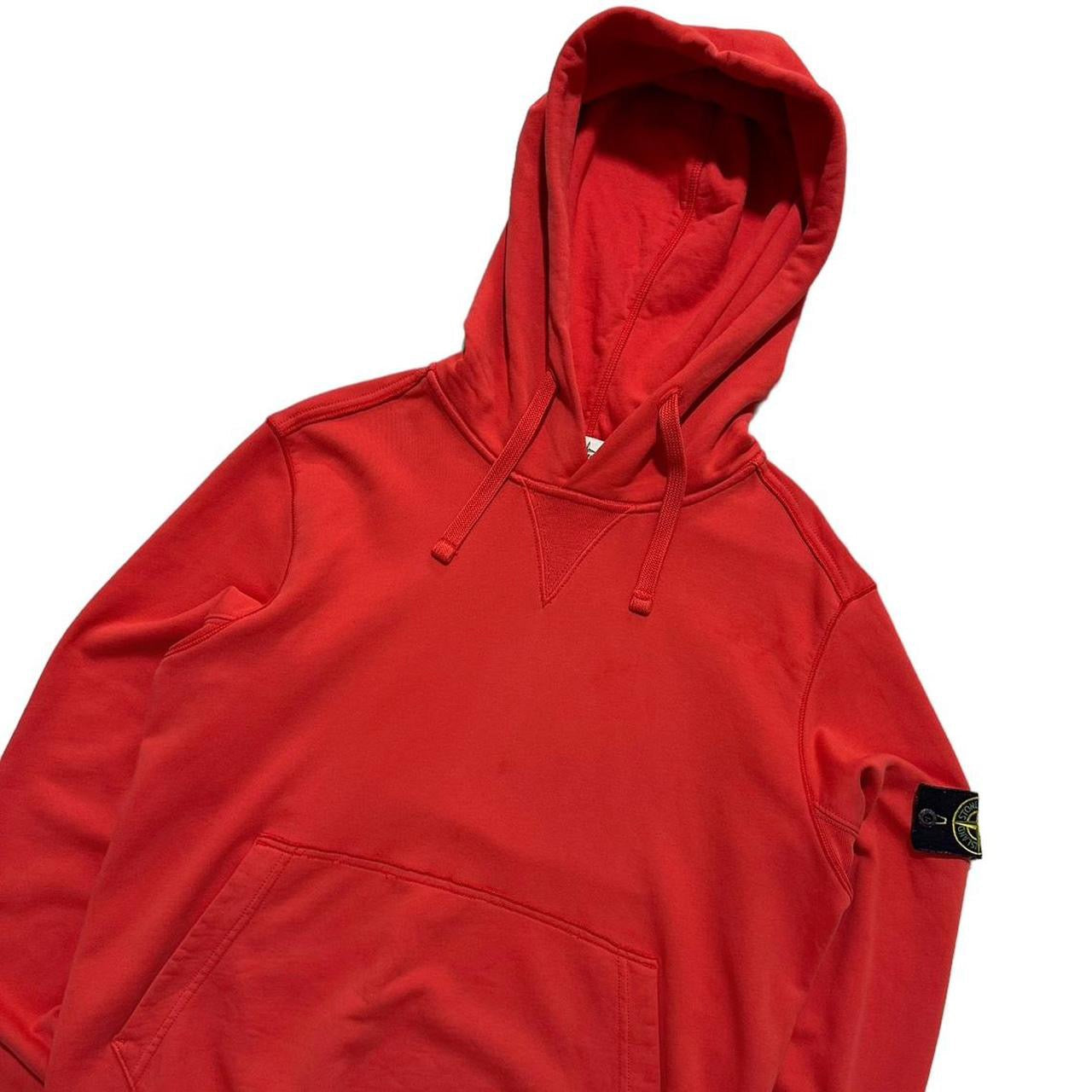 Stone Island Red Pullover Hoodie