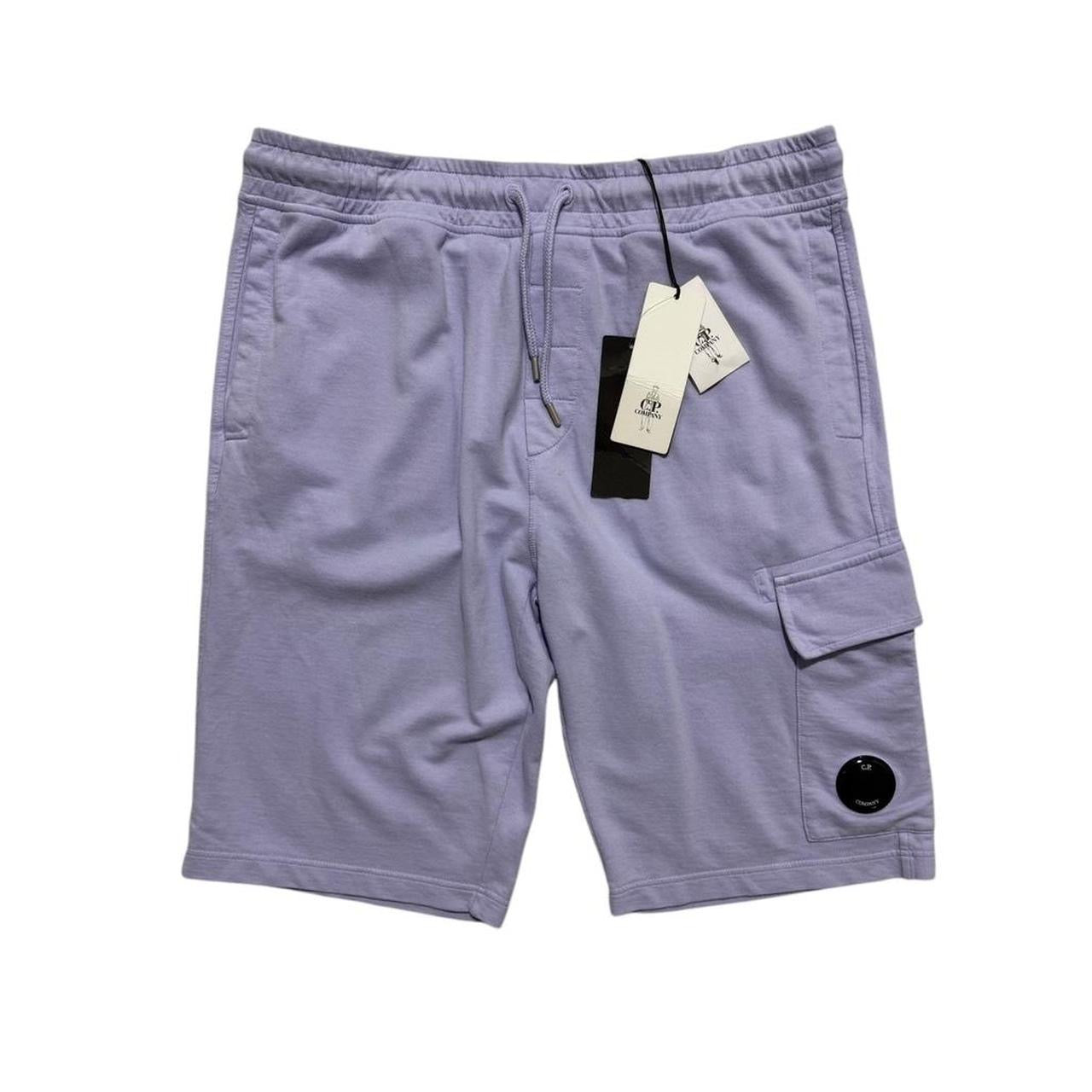 CP Company Lilac Cotton Shorts | XL, Lilac