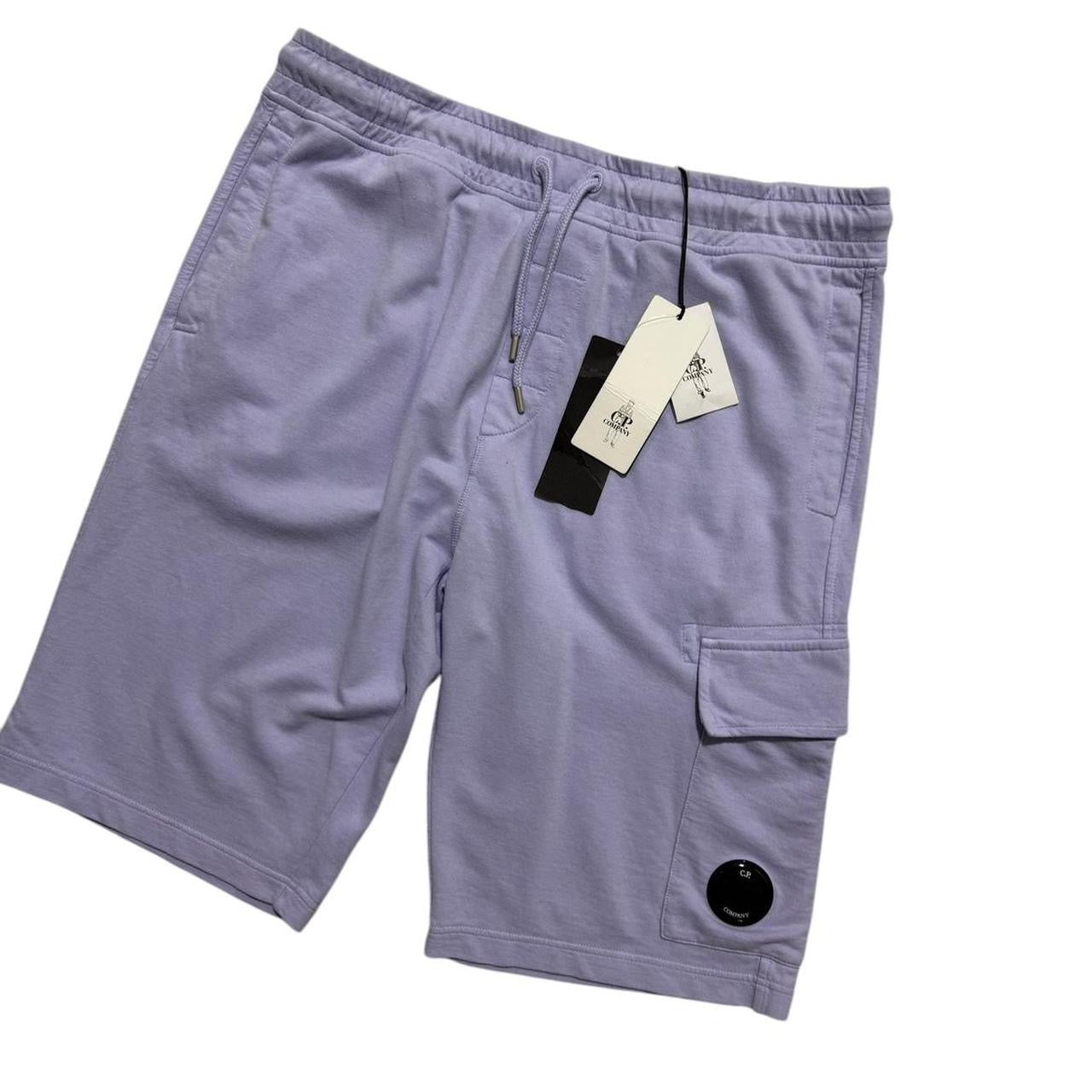 CP Company Lilac Cotton Shorts | XL, Lilac