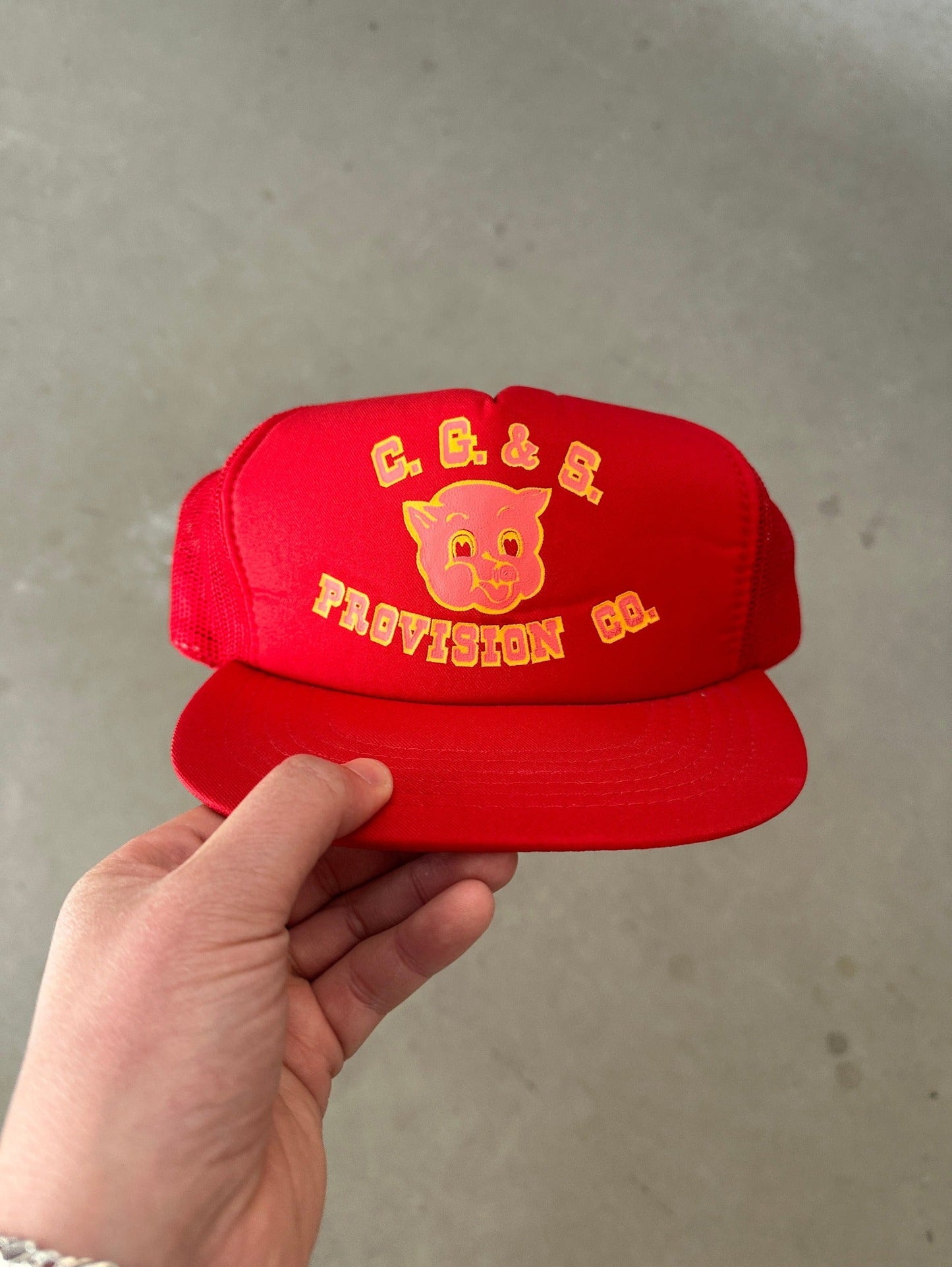 1990’s C.G & S Provisions Trucker | O/S, Red
