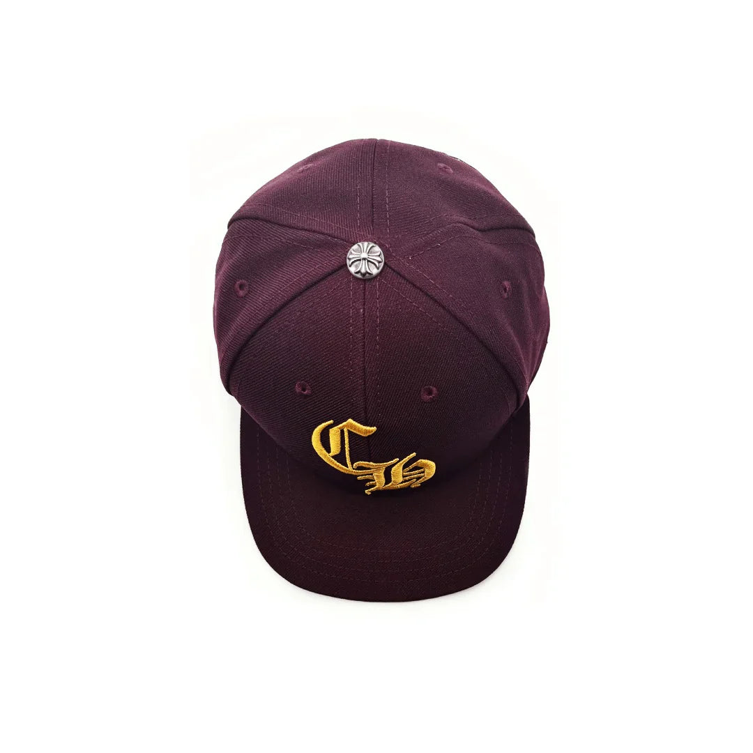 Chrome Hearts Embroidered CH Logo Red Baseball Cap | O/S, Red