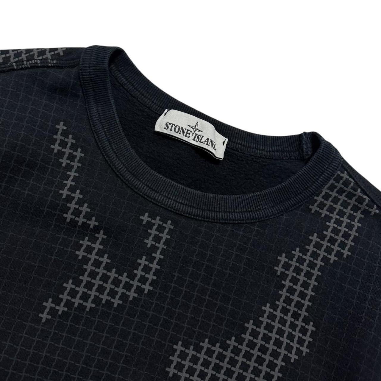Stone Island Grid Camo Pullover Crewneck