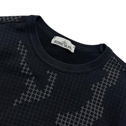 Stone Island Grid Camo Pullover Crewneck