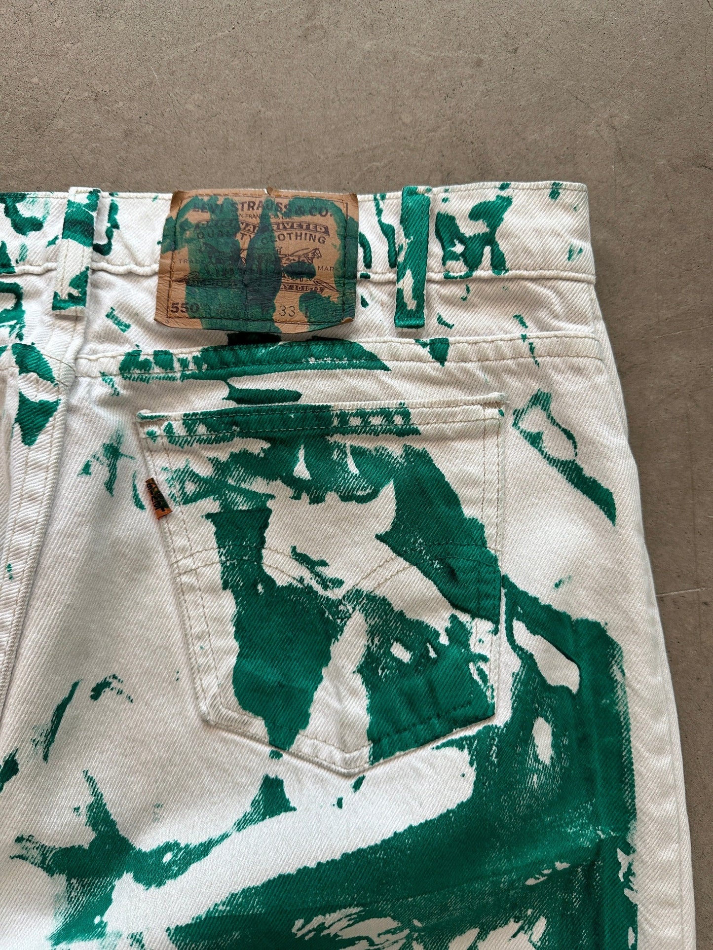1995 Levi’s 550 Orange Tab Jeans - 33 x 34 | W32, Multicoloured