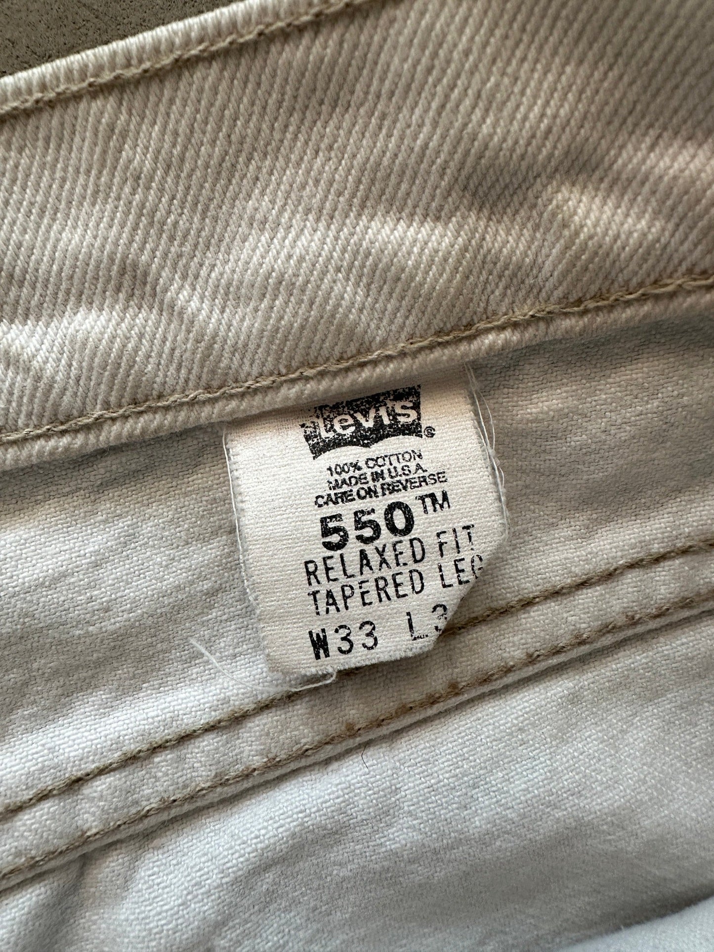 1995 Levi’s 550 Orange Tab Jeans - 33 x 34 | W32, Multicoloured