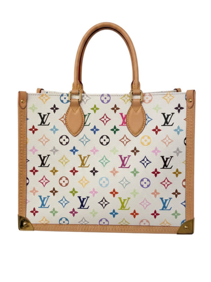 Louis Vuitton X Takashi Murakami OnTheGo Trunk MM Handbag White/ Multi Coloured | O/S, Multicoloured