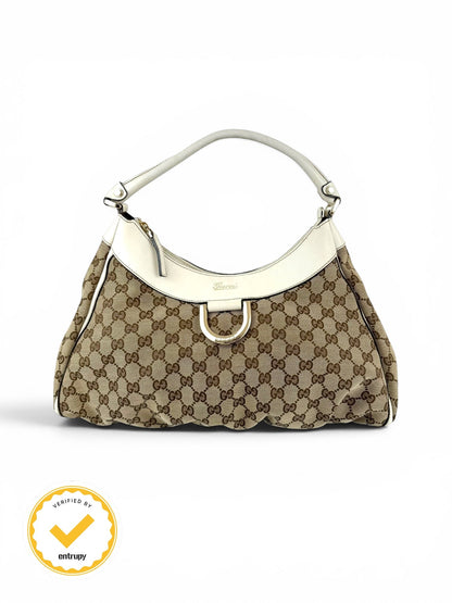 2000s Gucci Monogram Large D-Ring Shoulder Bag | O/S, Multicoloured