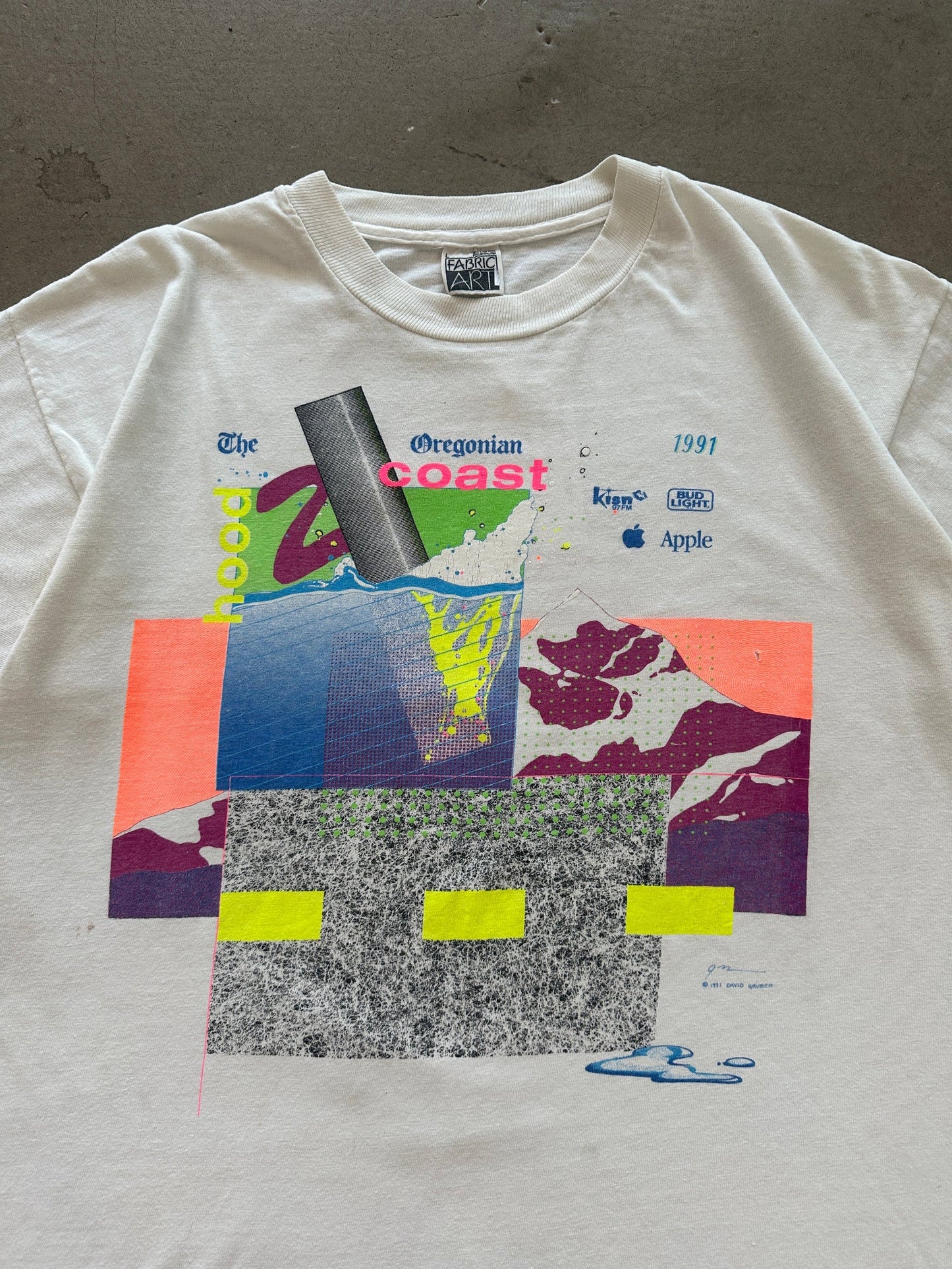 1991 Hood 2 Coast Relay Apple T-Shirt - L