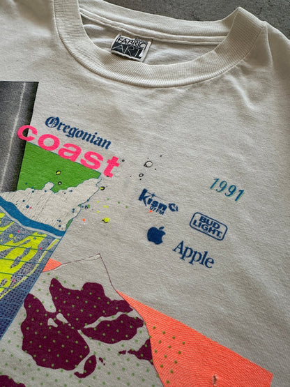 1991 Hood 2 Coast Relay Apple T-Shirt - L