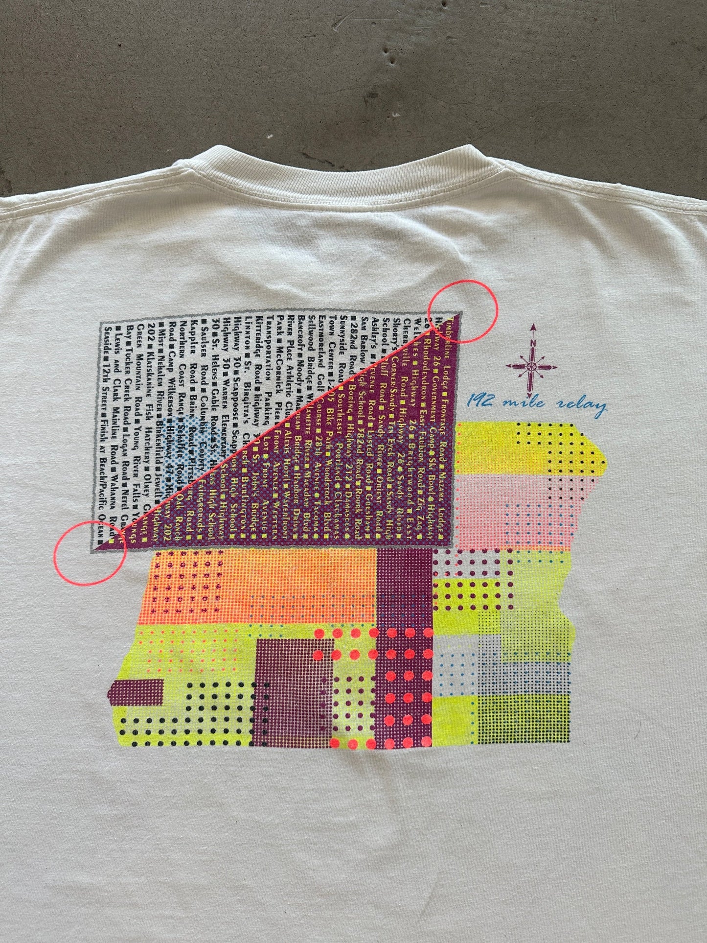 1991 Hood 2 Coast Relay Apple T-Shirt - L