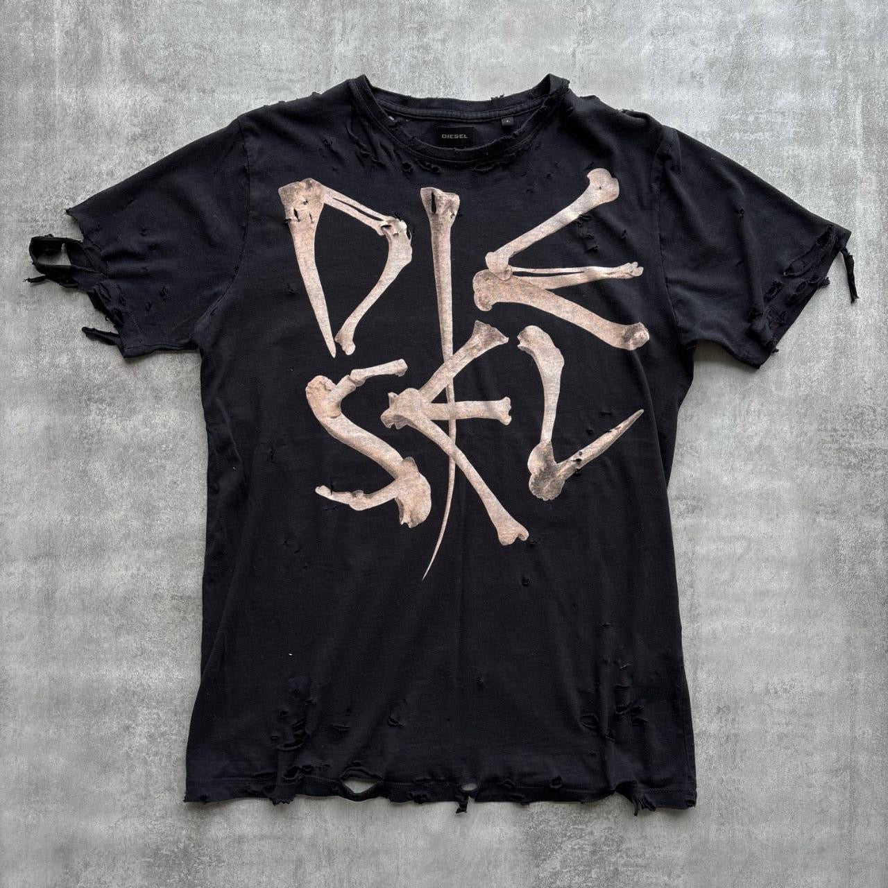 DISTRESSED DIESEL T-SHIRT | O/S, Red