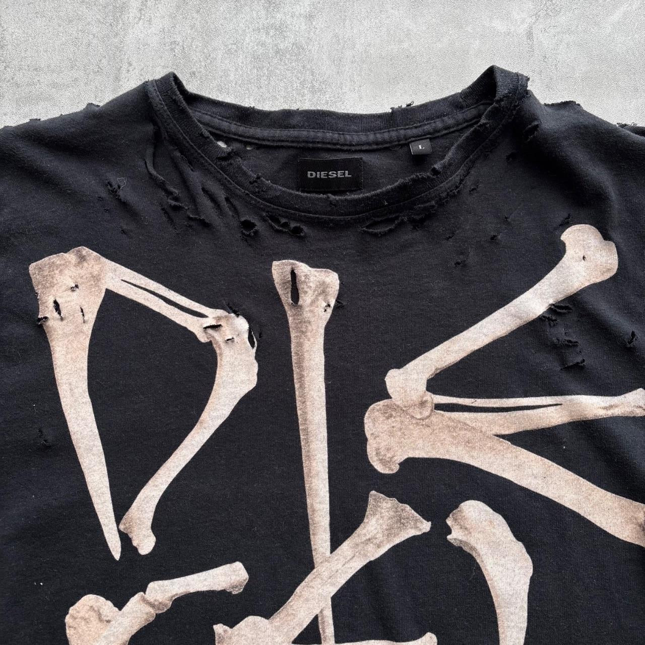DISTRESSED DIESEL T-SHIRT | O/S, Red