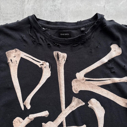 DISTRESSED DIESEL T-SHIRT | O/S, Red