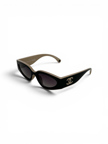 Chanel CC Cat Eye Sunglasses | O/S, Brown