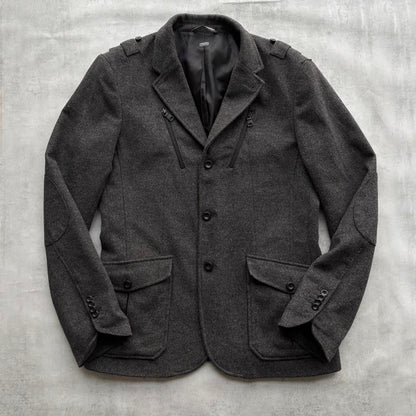 ARMANI MILITARY BLAZER | O/S, Charcoal Grey