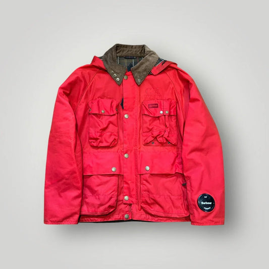 AW 2023 C.P. Company x Barbour Creel Wax Goggle Jacket L